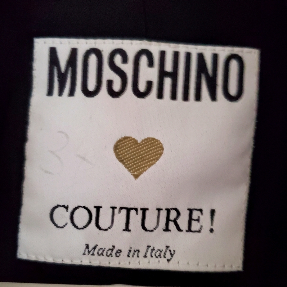 VINTAGE MOSCHINO COUTURE Blazer. Fits sample size 8US. Black, Moss green,